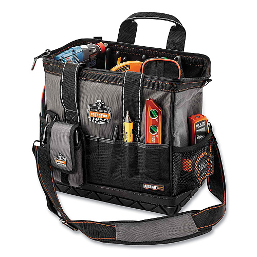 ergodyne Arsenal 5802 Medium Widemouth Tool Organizer, 28 Compartments, 8.5 x 14.5 x 11, Ballistic Polyester, Black/Gray (13702)