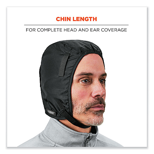ergodyne N-Ferno 6840 2-Layer Poly Regular Winter Liner, Fleece/Polyester, One Size Fits Most, Black (16840)
