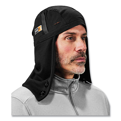 ergodyne N-Ferno 6885 2-Layer FR Zip-Off Winter Liner, Modacrylic Cotton, One Size Fits Most, Black (16885)