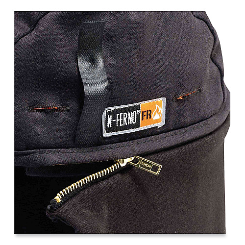 ergodyne N-Ferno 6885 2-Layer FR Zip-Off Winter Liner, Modacrylic Cotton, One Size Fits Most, Black (16885)