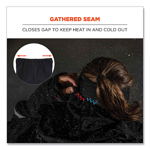 ergodyne N-Ferno 6960 Fleece Neck Gaiter, Fleece, One Size Fits Most, Black (16960)