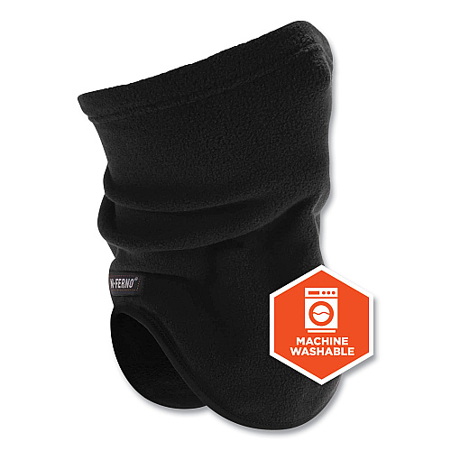 ergodyne N-Ferno 6960 Fleece Neck Gaiter, Fleece, One Size Fits Most, Black (16960)