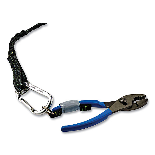 ergodyne Squids 3180 Tool Tethering Kit, 2 lb Max Working Capacity, 6.5" to 48" Long, Yellow/Black (19650)