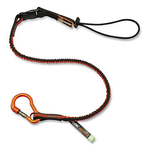 ergodyne Squids 3181 Tool Tethering Kit, 5 lb Max Working Capacity, 38" to 48" Long, Orange/Gray and Black (19651)