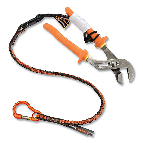 ergodyne Squids 3181 Tool Tethering Kit, 5 lb Max Working Capacity, 38" to 48" Long, Orange/Gray and Black (19651)