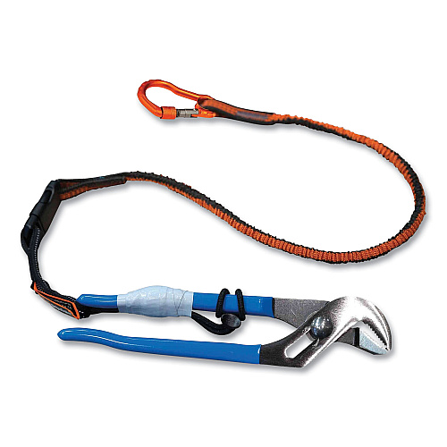 ergodyne Squids 3181 Tool Tethering Kit, 5 lb Max Working Capacity, 38" to 48" Long, Orange/Gray and Black (19651)
