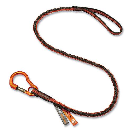 ergodyne Squids 3182 Tool Tethering Kit, 10 lb Max Working Capacity, 38" to 48" Long, Orange/Gray and Neon Green (19652)