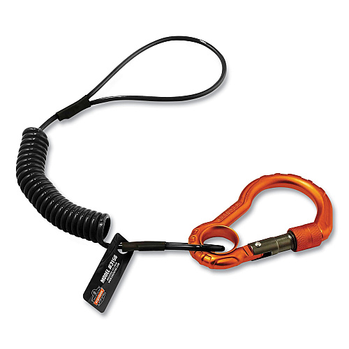 ergodyne Squids 3195 Cell Phone Tool Tethering Kit, 1 lb Max Working Capacity, 12" to 48", Black/Orange (19665)