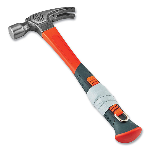 ergodyne Squids 3700 Nylon Webbing Tool Tails with D-Rings, 2lb Max Working Capacity, 4.5" Long, Orange/Black, 6/Pack, 10 Packs/Carton (19704BULK)