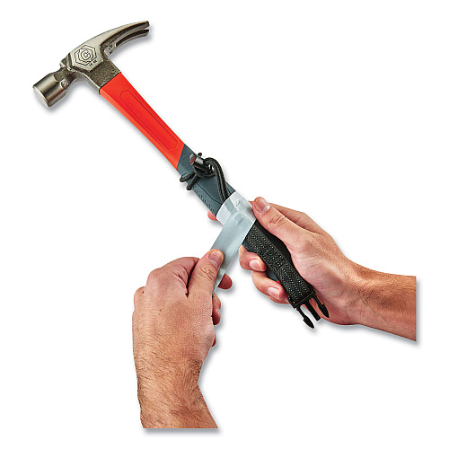 ergodyne Squids 3755 Self-Adhering Tool Traps, Up to 15 lb Max Working Capacity, 12 ft Long, Gray (19755)