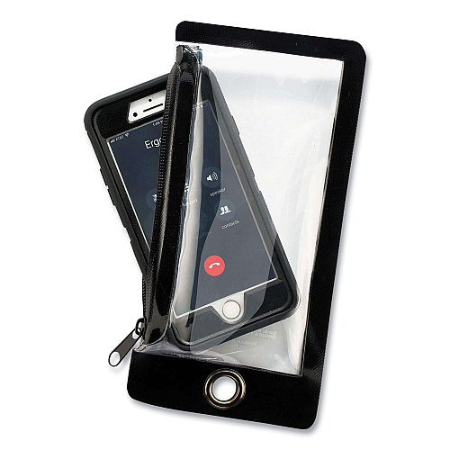 ergodyne Squids 3760 Phone Pouch + Trap for Standard Size Phones, Clear/Black (19762)