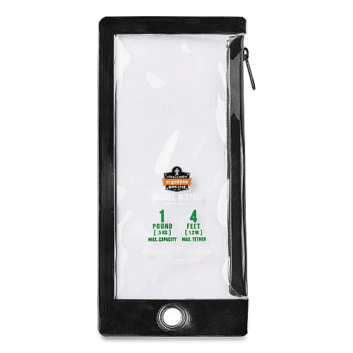 ergodyne Squids 3760 Phone Pouch + Trap for Plus Size Phones, Clear/Black (19763)