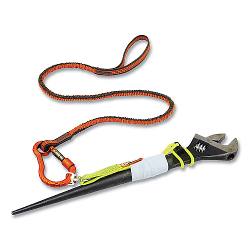 ergodyne Squids 3713 Elastic Loop Tool Tails with Swiveling D-Rings, 10 lb Max Working Capacity, 15" Long, 3/Pack, 20 Packs/Carton (19765BULK)