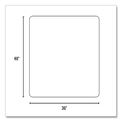 ES Robbins Trendsetter Chair Mat for Hard Floors, 36 x 48, Driftwood (119753)
