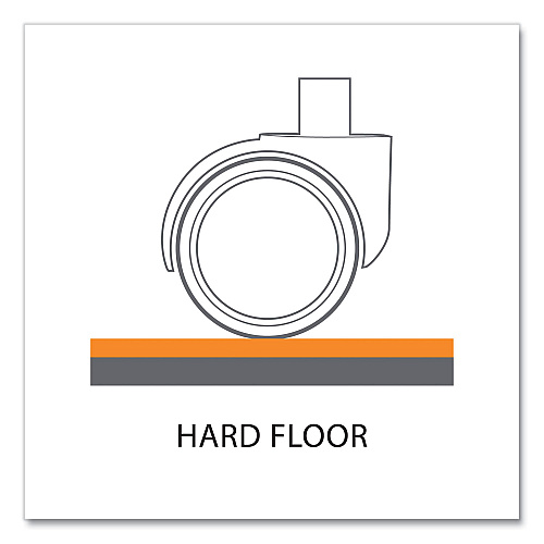 ES Robbins Trendsetter Chair Mat for Hard Floors, 36 x 48, Pewter (119763)