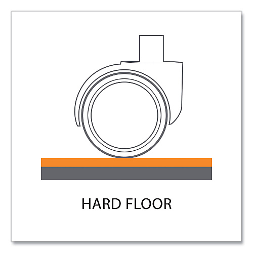 ES Robbins Trendsetter Chair Mat for Hard Floors, 36 x 48, Cherry (119773)