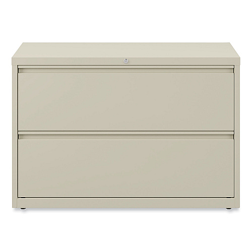 Alera Lateral File, 2 Legal/Letter-Size File Drawers, Putty, 42" x 18.63" x 28" (ALEHLF4229PY)