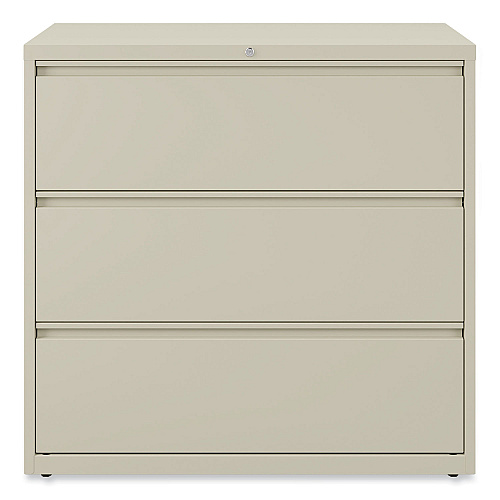Alera Lateral File, 3 Legal/Letter/A4/A5-Size File Drawers, Putty, 42" x 18.63" x 40.25" (ALEHLF4241PY)