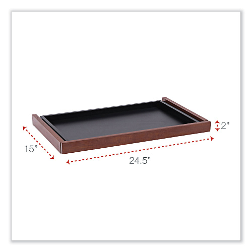 Alera Valencia Series Center Drawer, Laminate, 24.5w x 15d x 2h, Medium Cherry (ALEVA312414MC)