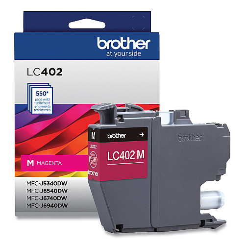 Brother LC402MS Ink, 550 Page-Yield, Magenta