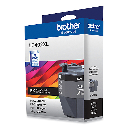 Brother LC402XLBKS High-Yield Ink, 3,000 Page-Yield, Black