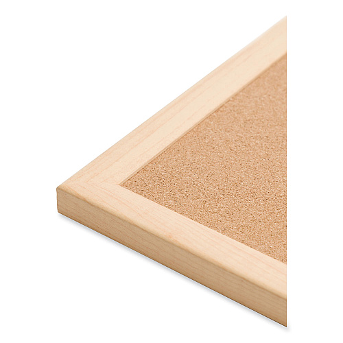 U Brands Cork Bulletin Board, 70 x 47, Tan Surface, Birch Wood Frame (2872U0001)