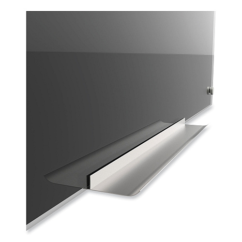 U Brands Black Glass Dry Erase Board, 70 x 47, Black Surface (173U0001)