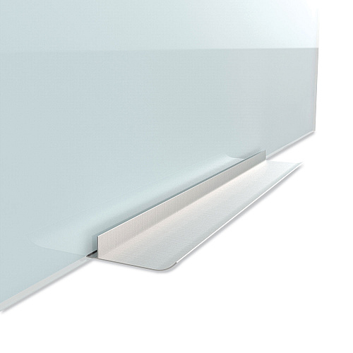 U Brands Glass Dry Erase Board, 96 x 47, White Surface (4148U0001)