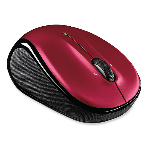 Logitech M325 Wireless Mouse, 2.4 GHz Frequency/30 ft Wireless Range, Left/Right Hand Use, Red (910002651)