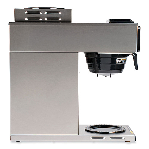 BUNN VP17-2 12-Cup Pourover Coffee Brewer, Black/Stainless Steel (133000002)