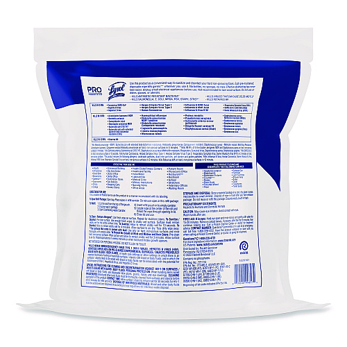 Lysol&reg; Pro Disinfecting Wipe Bucket Refill, 2 Bags, 1600 Wipes (99857CT)