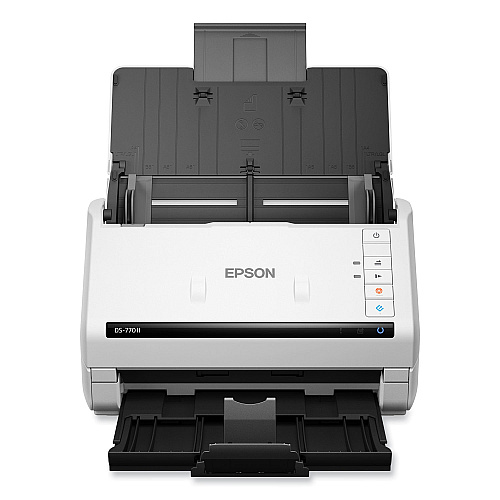 Epson DS-770 II Color Duplex Document Scanner, 600 dpi Optical Resolution, 100-Sheet Duplex Auto Document Feeder (B11B262201)