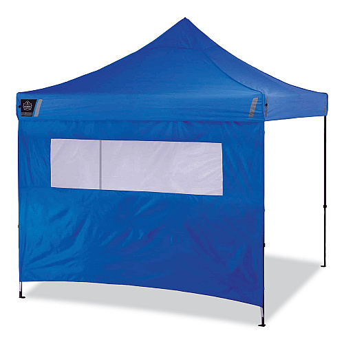 ergodyne Shax 6052 Heavy-Duty Tent Kit + Mesh Windows, Single Skin, 10 ft x 10 ft, Polyester/Steel, Blue (12982)
