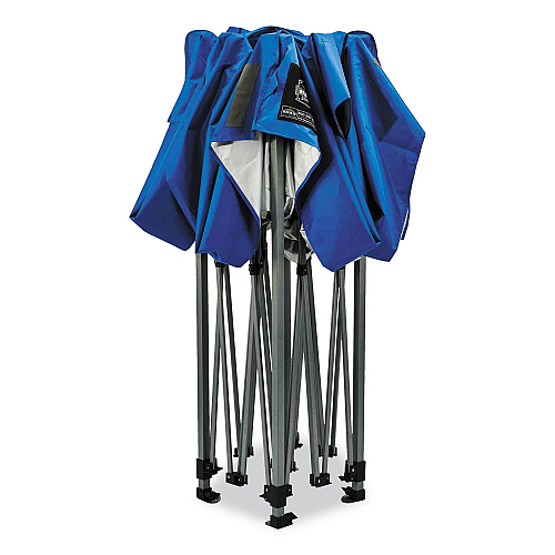 ergodyne Shax 6052 Heavy-Duty Tent Kit + Mesh Windows, Single Skin, 10 ft x 10 ft, Polyester/Steel, Blue (12982)