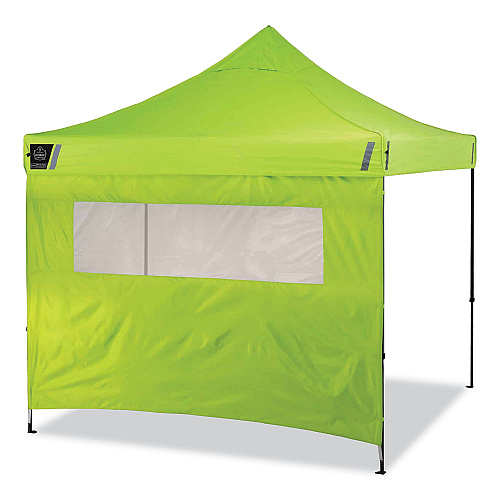 ergodyne Shax 6052 Heavy-Duty Tent Kit + Mesh Windows, Single Skin, 10 ft x 10 ft, Polyester/Steel, Lime (12983)