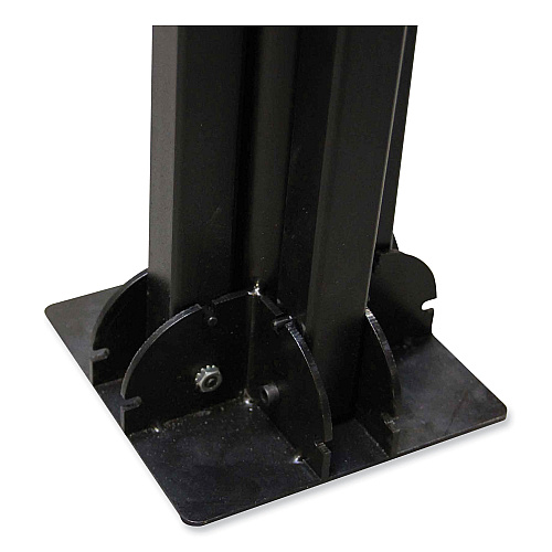 ergodyne Shax 6190 Umbrella Stand, 1.65" Cylinder with Set Screw Clamp, Metal, 48 x 48 x 10, Black (12990)