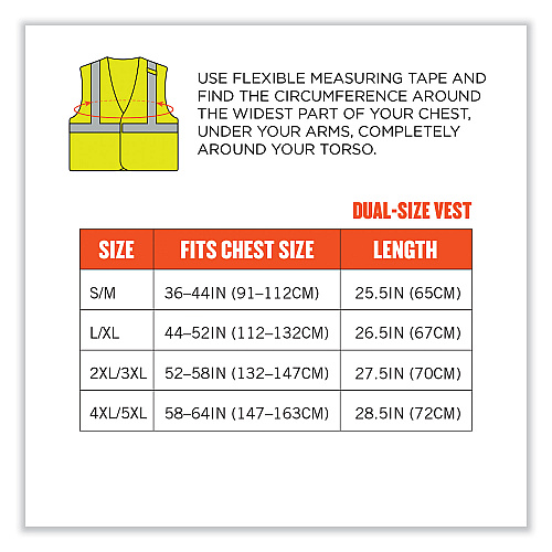 ergodyne GloWear 8263FRHL Class 2 FR Safety Economy Hook and Loop Vest, Modacrylic Mesh/Cotton, Large/X-Large, Lime (21865)