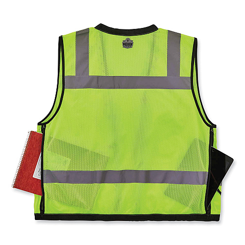 ergodyne GloWear 8253HDZ Class 2 Heavy-Duty Mesh Surveyors Vest, Polyester, Small/Medium, Lime (23323)