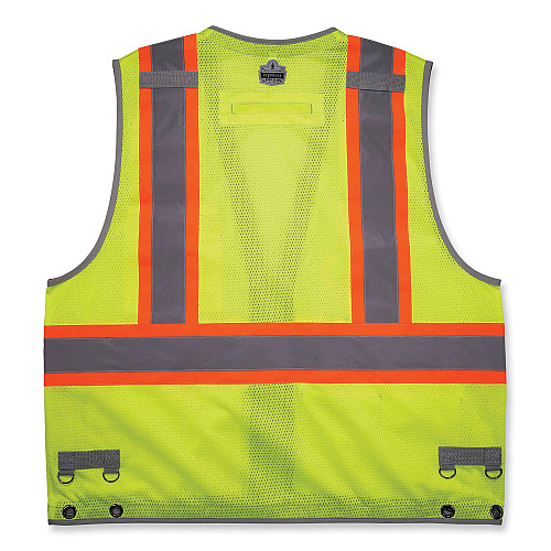 ergodyne GloWear 8231TVK Class 2 Hi-Vis Tool Tethering Safety Vest Kit, Polyester, Large/X-Large, Lime (24185)