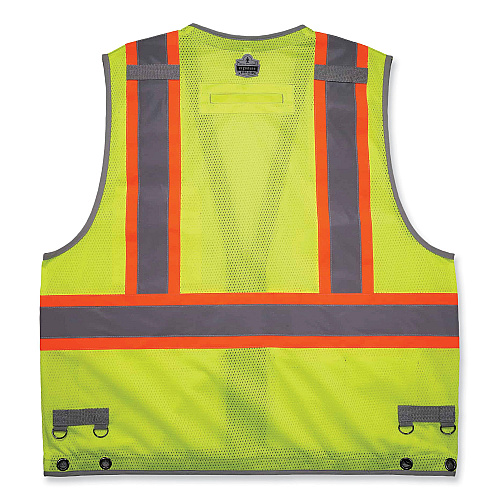 ergodyne GloWear 8231TVK Class 2 Hi-Vis Tool Tethering Safety Vest Kit, Polyester, 2X-Large/3X-Large, Lime (24187)
