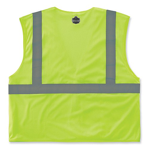 ergodyne GloWear 8210HL-S Single Size Class 2 Economy Mesh Vest, Polyester, 5X-Large, Lime (24529)
