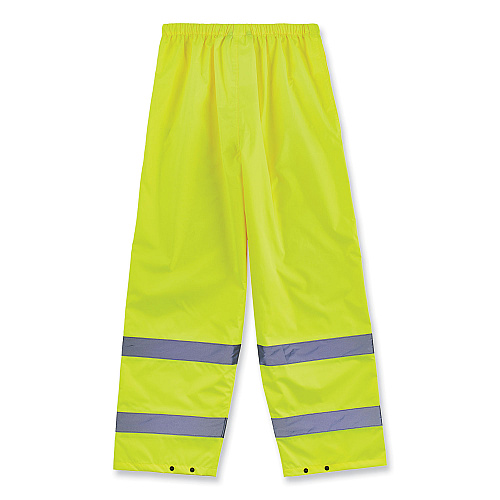 ergodyne GloWear 8916 Class E Lightweight Hi-Vis Rain Pants, 4X-Large, Lime (25348)
