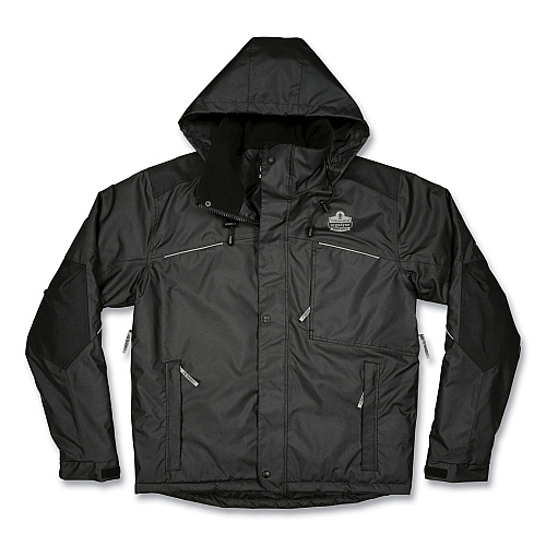ergodyne N-Ferno 6467 Winter Work Jacket with 300D Polyester Shell, X-Large, Black (41125)