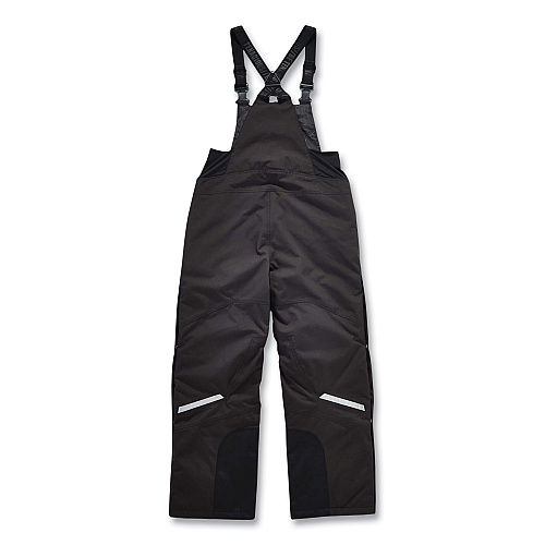 ergodyne N-Ferno 6471 Thermal Bibs with 500D Nylon Shell, Small, Black (41212)