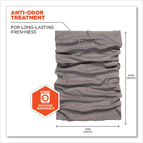 ergodyne Chill-Its 6485 Multi-Band, Polyester, One Size Fits Most, Gray Heather (42115)