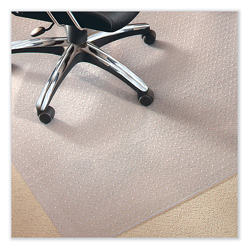 ES Robbins EverLife Chair Mat for Medium Pile Carpet, 60 x 72, Clear (122781)