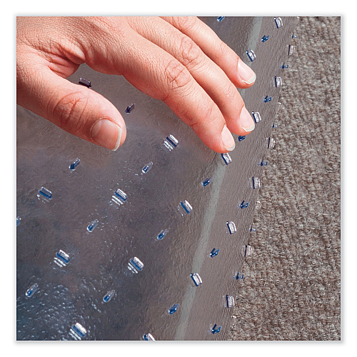 ES Robbins EverLife Chair Mat for Extra High Pile Carpet, Square, 60 x 60, Clear (124681)