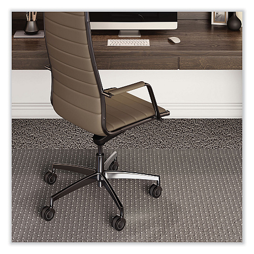ES Robbins EverLife Chair Mat for Extra High Pile Carpet, Square, 60 x 60, Clear (124681)