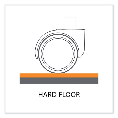 ES Robbins EverLife Textured Chair Mat for Hard Floors with Lip, 36 x 48, Clear (132033)