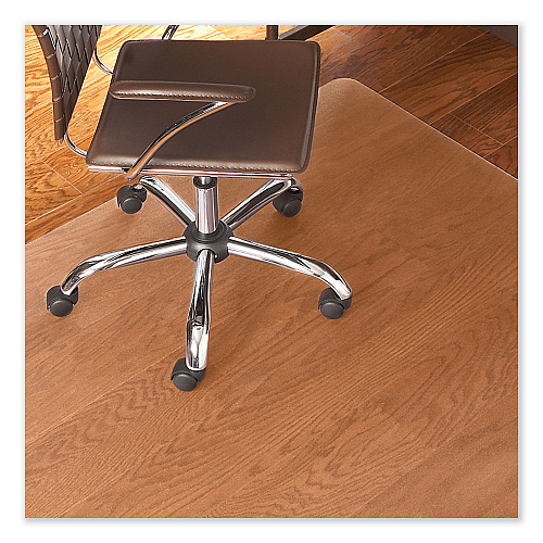ES Robbins EverLife Chair Mat for Hard Floors, Heavy Use, Rectangular, 60 x 72, Clear (132731)